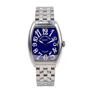 Franck Muller Cintree Curvex Purple Dial Quartz Ladies Watch 7502 QZ